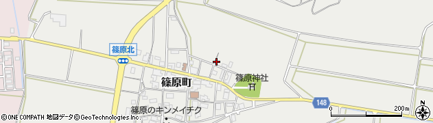 石川県加賀市篠原町（ル）周辺の地図