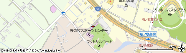 桜の牧スポーツセンター周辺の地図