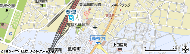 はくさん信用金庫粟津駅前支店周辺の地図