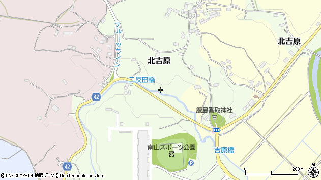 〒309-1624 茨城県笠間市北吉原の地図