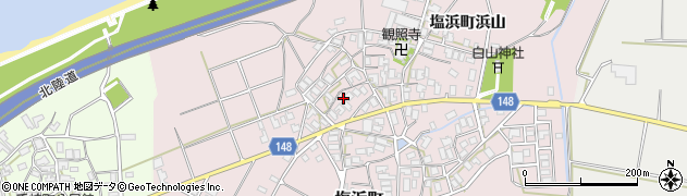 石川県加賀市塩浜町（と）周辺の地図