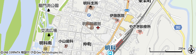 長野県安曇野市明科中川手（千歳町）周辺の地図