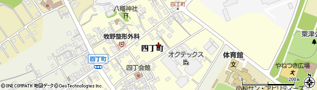 石川県小松市四丁町周辺の地図