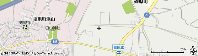 石川県加賀市篠原町ロ周辺の地図