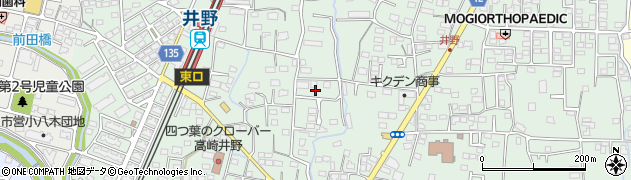 群馬県高崎市井野町乙周辺の地図