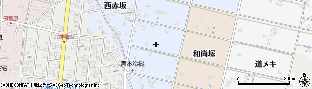 茨城県ひたちなか市赤坂周辺の地図