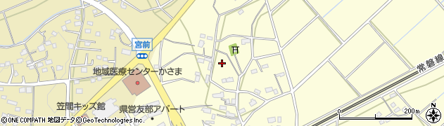 茨城県笠間市鴻巣周辺の地図