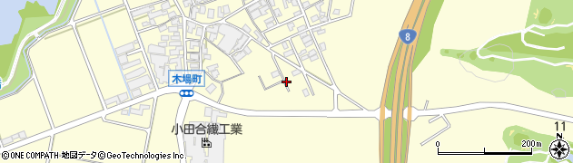 石川県小松市木場町や周辺の地図
