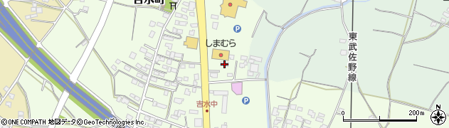 栃木県佐野市吉水町1191周辺の地図