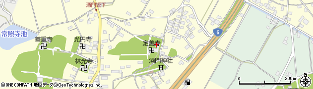 赤門定善寺周辺の地図