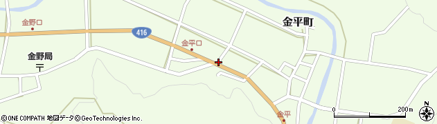 石川県小松市金平町（カ）周辺の地図