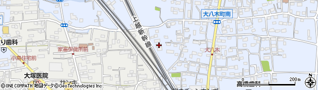 群馬県高崎市大八木町23周辺の地図