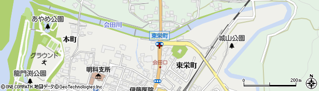 東栄町周辺の地図