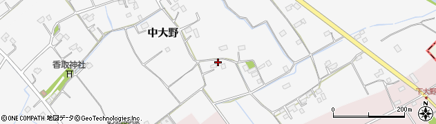 茨城県水戸市中大野407周辺の地図