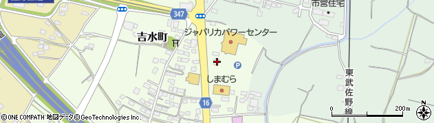 栃木県佐野市吉水町1198周辺の地図