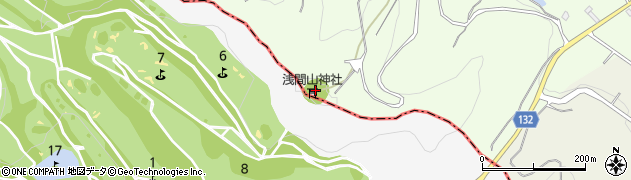 浅間山周辺の地図