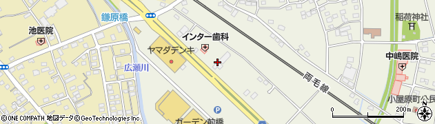 群馬中央バス株式会社　前橋営業所周辺の地図