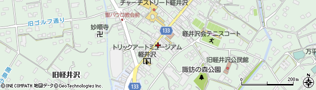ミカド珈琲軽井沢旧道店周辺の地図