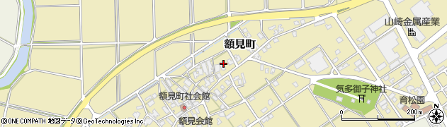 石川県小松市額見町ヌ周辺の地図