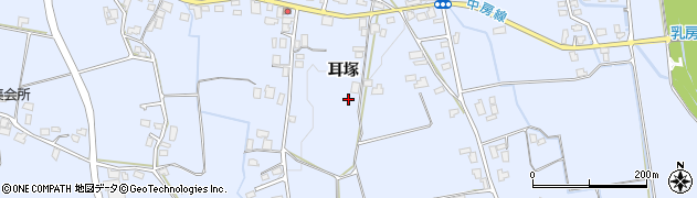 長野県安曇野市穂高有明（耳塚）周辺の地図