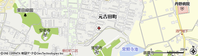 茨城県水戸市元吉田町2822周辺の地図