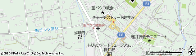 山長黒うどん 軽井沢店周辺の地図
