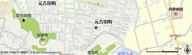 茨城県水戸市元吉田町2820周辺の地図