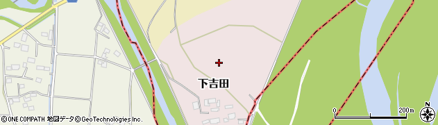 栃木県下野市下吉田周辺の地図