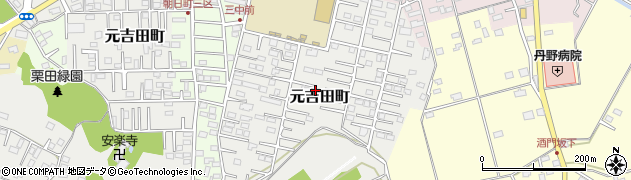 茨城県水戸市元吉田町2817周辺の地図