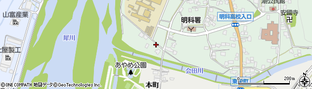 長野県安曇野市明科東川手潮164周辺の地図