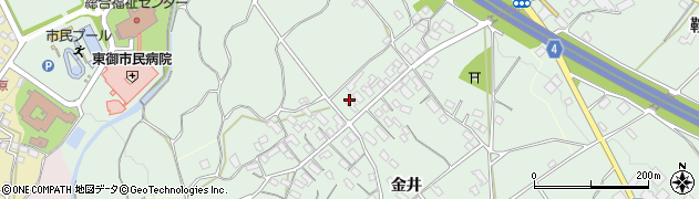 長野県東御市金井周辺の地図