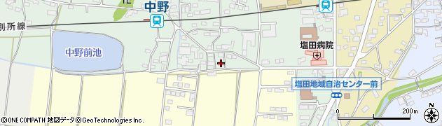 長野県上田市中野473周辺の地図