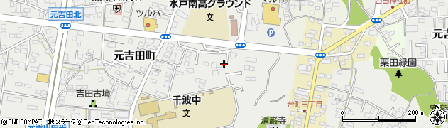 茨城県水戸市元吉田町572周辺の地図