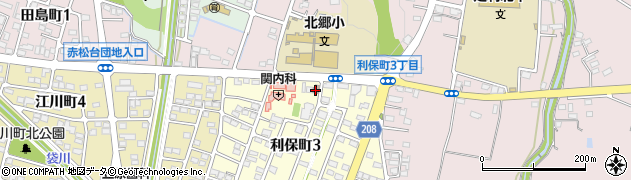 栃木県　警察本部足利警察署利保町交番周辺の地図