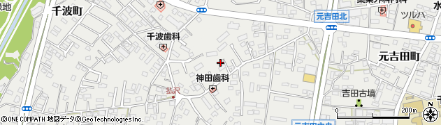 茨城県水戸市元吉田町17周辺の地図