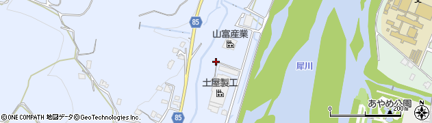 五ケ用水路周辺の地図