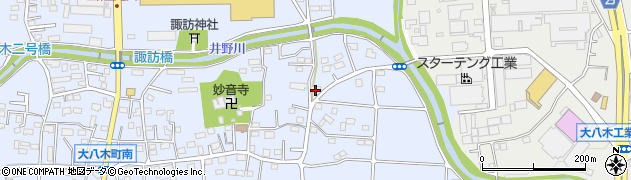 群馬県高崎市大八木町1105周辺の地図