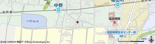 長野県上田市中野468周辺の地図