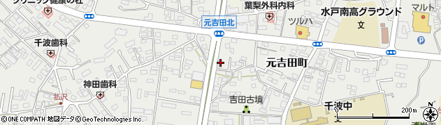 茨城県水戸市元吉田町77周辺の地図