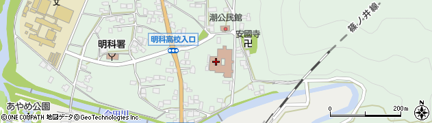 長野県安曇野市明科東川手潮606周辺の地図