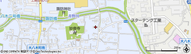 群馬県高崎市大八木町1107周辺の地図