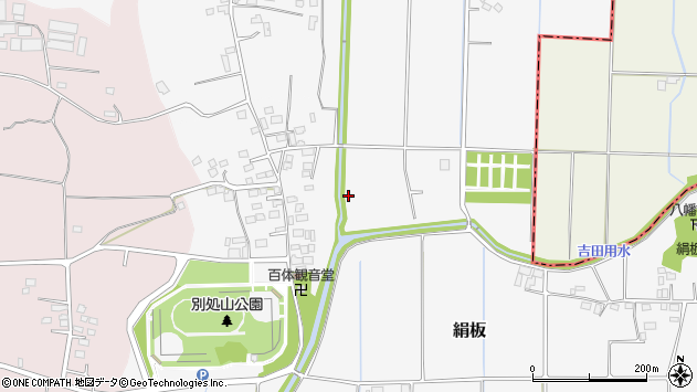 〒323-0114 栃木県下野市絹板の地図