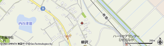 茨城県ひたちなか市柳沢周辺の地図