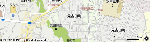 茨城県水戸市元吉田町3025周辺の地図