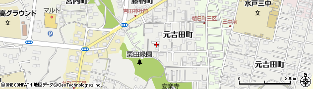 茨城県水戸市元吉田町3029周辺の地図