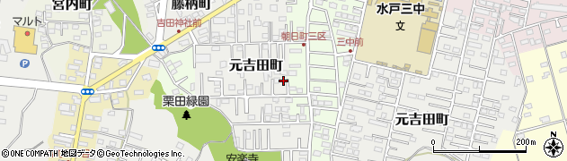 茨城県水戸市元吉田町3022周辺の地図