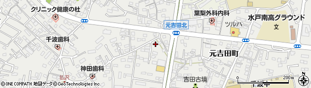 茨城県水戸市元吉田町81周辺の地図