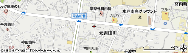 茨城県水戸市元吉田町370周辺の地図