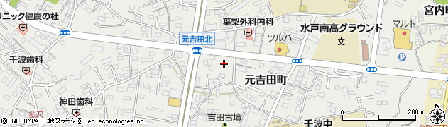 茨城県水戸市元吉田町373周辺の地図