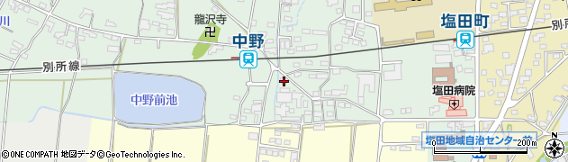 長野県上田市中野432周辺の地図